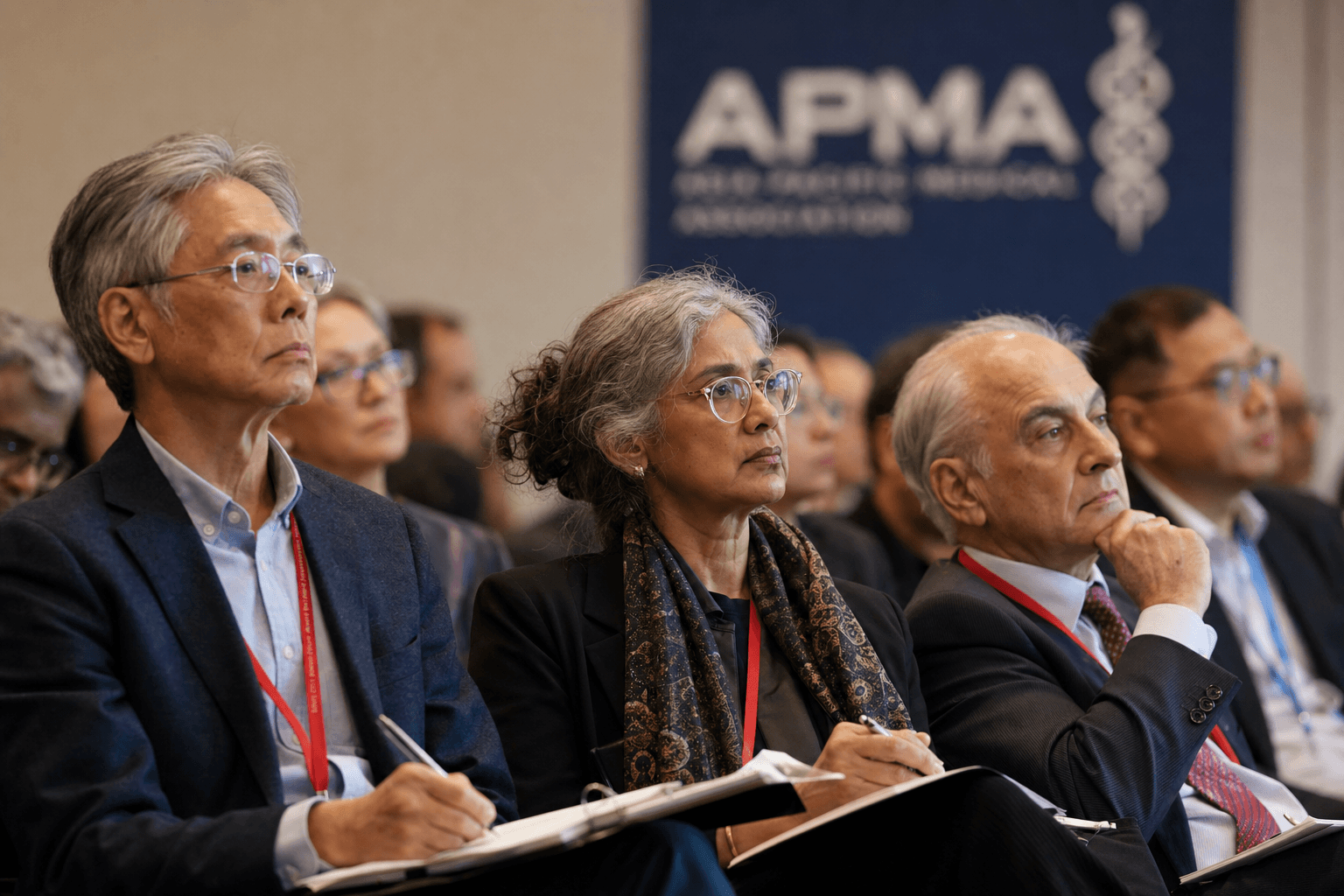 International APMA audience engaged in a plenary medical academic session