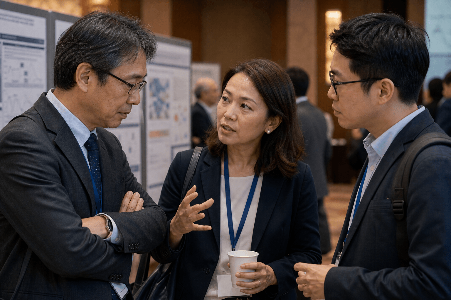 APMA professionals exchanging clinical and scientific perspectives