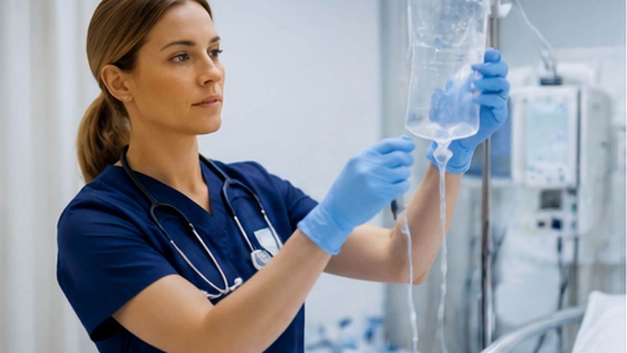 Critical Care Committee visual showing nursing support with clinical equipment