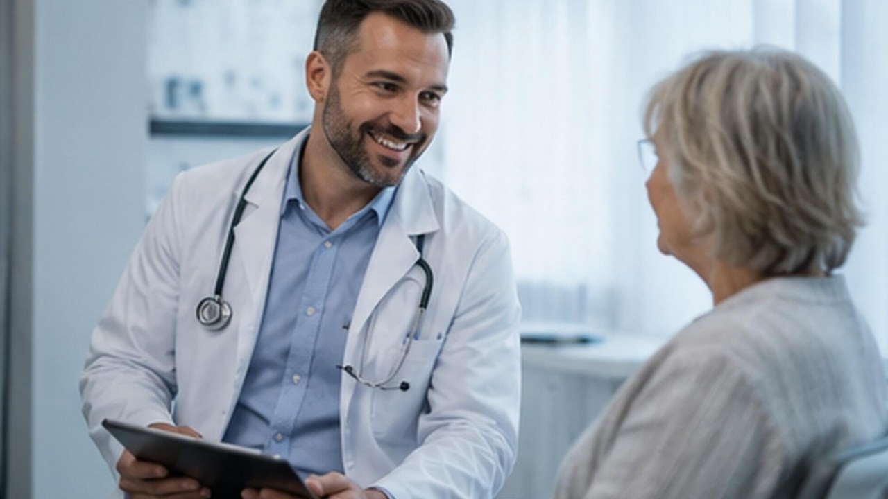 Gastroenterology Committee visual showing physician consultation for complex clinical care
