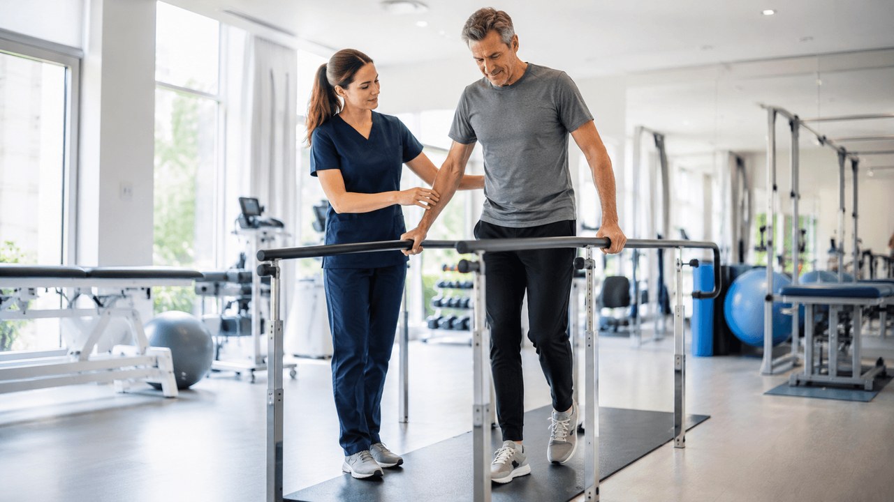 Occupational Medicine Committee visual showing functional movement and rehabilitation